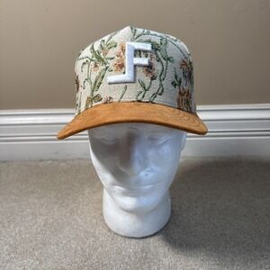 NWT Lane Frost Sundance Floral Logo Adjustable Snap Back Baseball Cap Hat